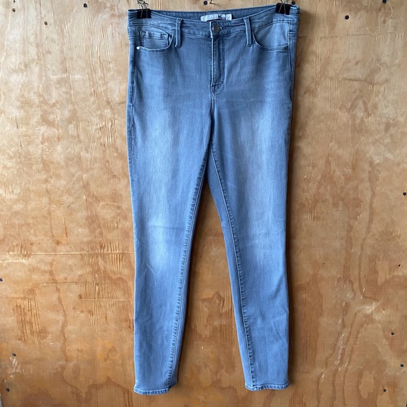 Athleta High Rise Sculptek Gray Stretch Jean raw frayed hem. Not shown - Picture 7 of 16